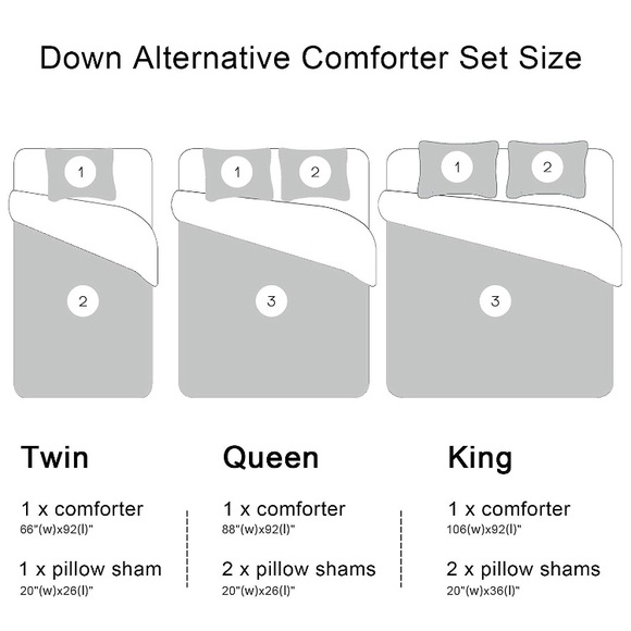 Reversible Lightweight Solid Comforter Set 3 - Picture 6 of 7